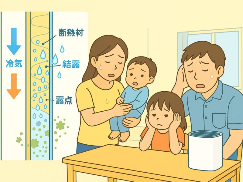 内部結露の様子